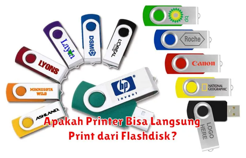 Apakah Printer Bisa Langsung Print dari Flashdisk?