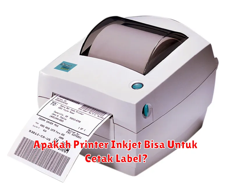 Apakah Printer Inkjet Bisa Untuk Cetak Label?