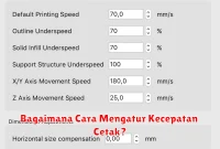 Bagaimana Cara Mengatur Kecepatan Cetak?
