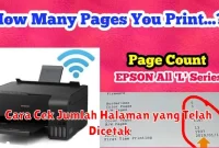 Cara Cek Jumlah Halaman yang Telah Dicetak