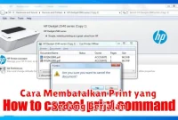 Cara Membatalkan Print yang Sedang Berjalan
