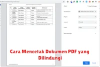 Cara Mencetak Dokumen PDF yang Dilindungi