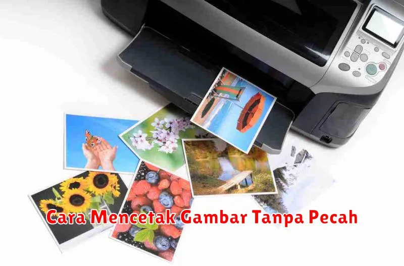 Cara Mencetak Gambar Tanpa Pecah