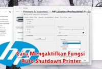 Cara Mengaktifkan Fungsi Auto Shutdown Printer
