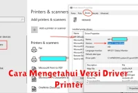 Cara Mengetahui Versi Driver Printer