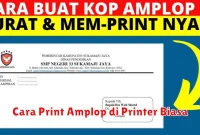 Cara Print Amplop di Printer Biasa