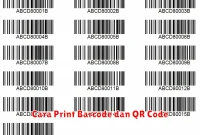 Cara Print Barcode dan QR Code