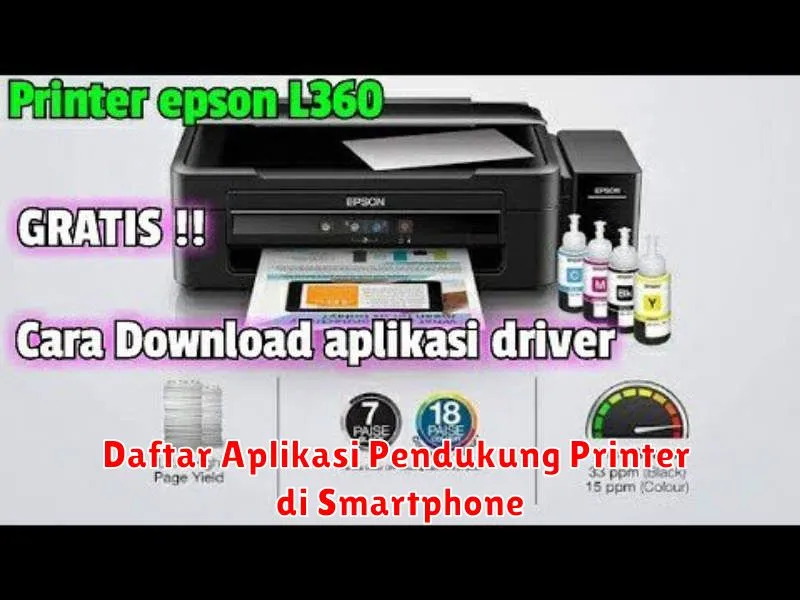 Daftar Aplikasi Pendukung Printer di Smartphone