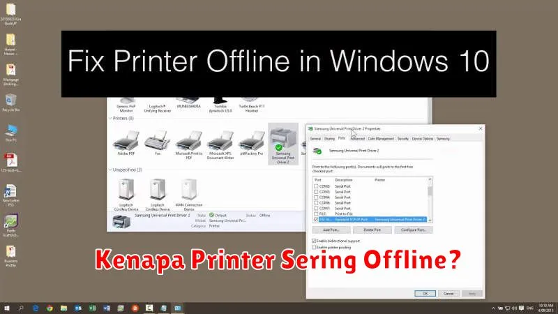 Kenapa Printer Sering Offline?