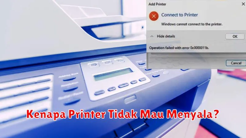 Kenapa Printer Tidak Mau Menyala?