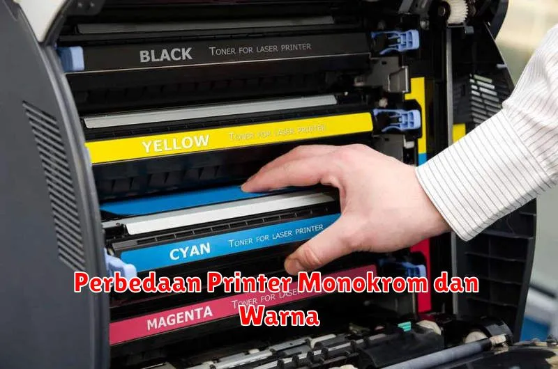 Perbedaan Printer Monokrom dan Warna