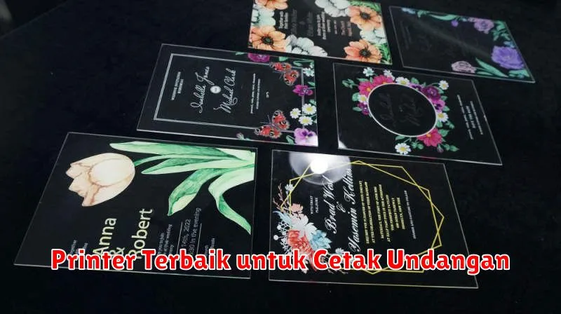 Printer Terbaik untuk Cetak Undangan